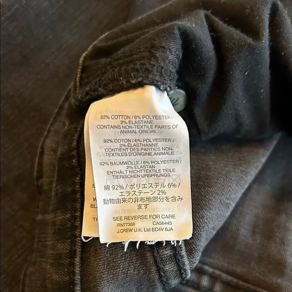 Madewell Women's 9” HR Black Skinny Jeans w/4 button fly. Sz 4T